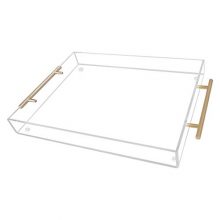 HIIMIEI Acrylic Serving Tray 12x16 Inch