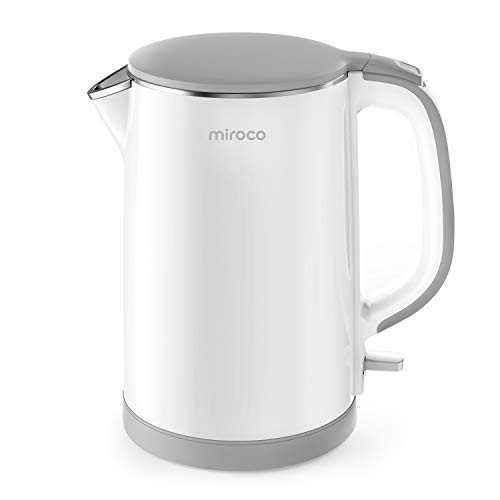 Electric Kettle, Miroco Double Wall 100% Stainless Steel