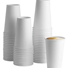 16 oz. White Paper Hot Cups - Coffee Cups