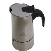 Stainless Steel Stovetop Espresso Coffeemaker 6-Cup, Silver