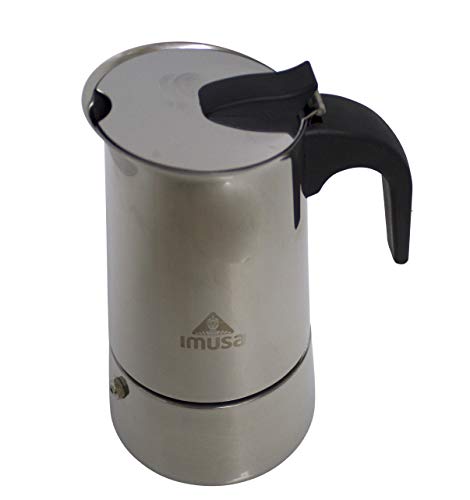 Stainless Steel Stovetop Espresso Coffeemaker 6-Cup, Silver