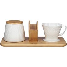 Melitta Artisan Porcelain Pour-Over Coffeemaker and Canister Set