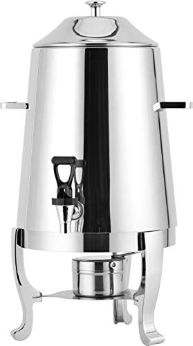 Hot Beverage Dispenser Chafer Urn with Chrome Accents