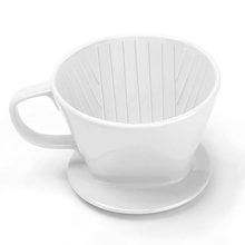 White Ceramic Pour Over Coffee Dripper