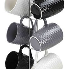 Home Basics 7 Piece Diamond Mug Set 6 11 oz