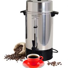 West Bend Highly Polished Aluminum Commercial Coffee Urn