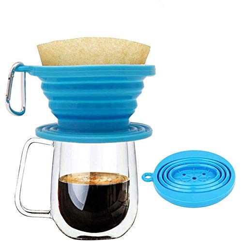 Pour Over Coffee Dripper Reusable Cone Filter Holder for Camping