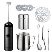 Milk Frother Handheld Coffee Art Set