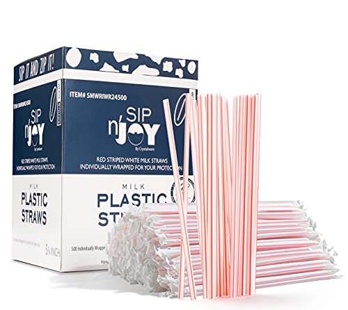 [500] Cocktail Straws Stirrers, Individually Wrapped