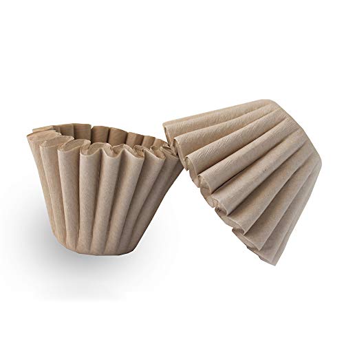 Natural Brown Biodegradable Basket Filters Paper