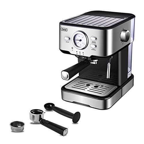 Coffee Machine with Foaming Milk Frother Wand for Espresso, Cappuccino, Latte and Mocha