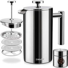 Mueller French Press Double Insulated Stainless Steel