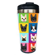 Waldeal Funny Dog Travel Coffee Mug with Flip Lid