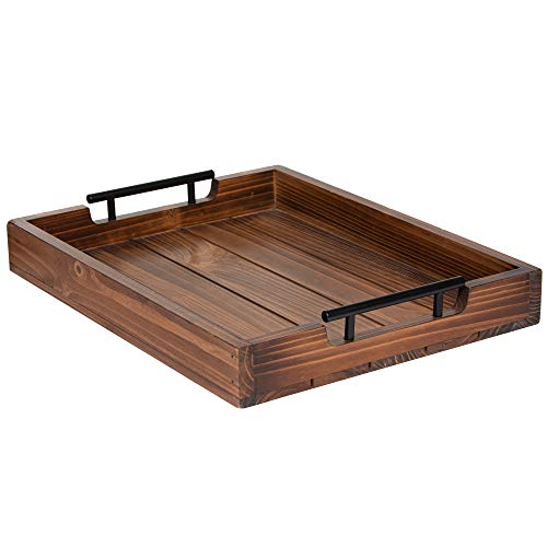 Wood Serving Tray with Handles