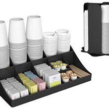 Mind Reader CDCOM-BLK Cup and Lid Organizer