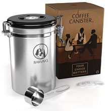 BARVIVO Stainless Steel Coffee Canister