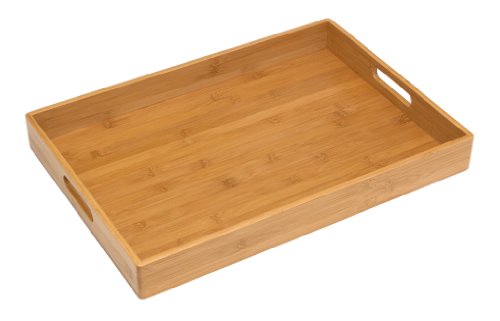 Lipper International Solid Bamboo Wood Serving Tray