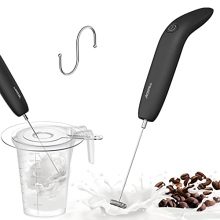 Milk Frother Handheld Battery Operated Foam Maker with Splash Guard