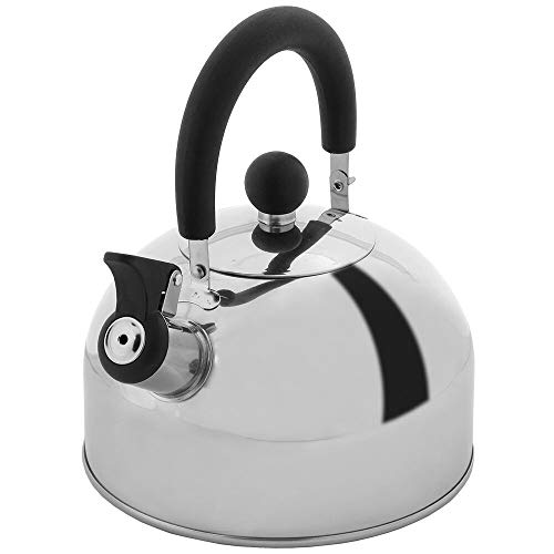 Lily's Home 2 Quart Stainless Steel Whistling Tea Kettle