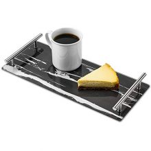 Tempered Glass Marble Looking Serving Tray