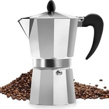 Classic Stovetop Espresso Maker for Great Flavored Strong Espresso