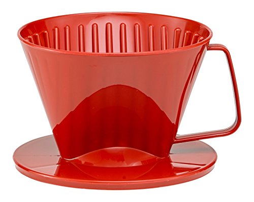 HIC Coffee Filter Cone, Red, Number 1-Size