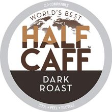World's Best Half Caff Dark Roast Coffee 100ct.