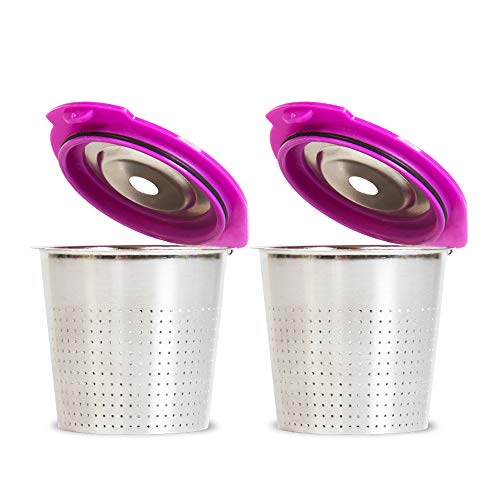 Cafe Flow Stainless Steel Reusable K Cup, 2-Pk by Perfect Pod