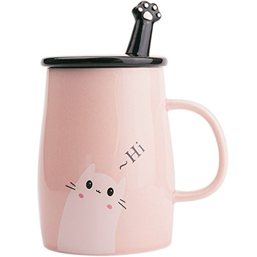 Angelice Home Pink Cute Cat Mug