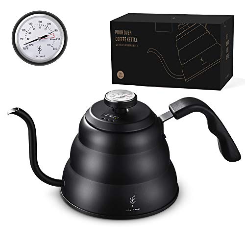 Soulhand Pour Over Coffee Kettle with Built-In Thermometer