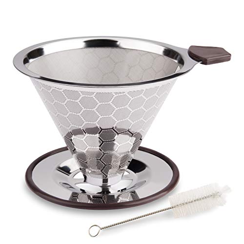 FOXAS Pour Over Coffee Filter, Reusable Coffee Dripper