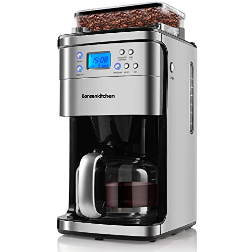 10 Cup Programmable Coffee Maker e With Burr Conical Grinder