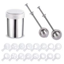 2PCS Powdered Sugar Shaker Duster, Sugar Dispenser Flour