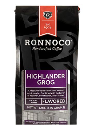 Ronnoco Highlander Grog. 12 oz Ground Coffee