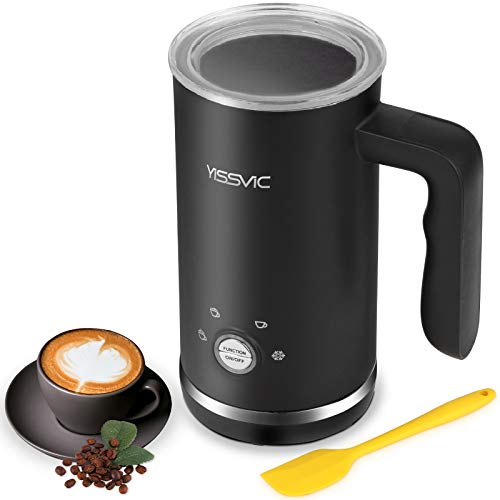 YISSVIC Milk Frother 4 in 1 Electric Milk Steamer