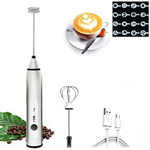 Milk Frother USB Frothing Wand Electric Rechargeable Handheld