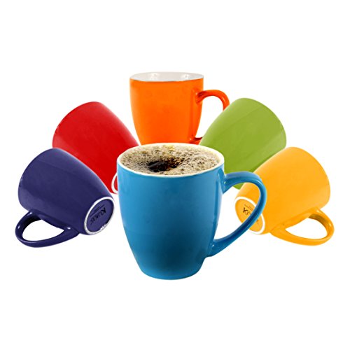 Klikel 6 Colored Coffee Mugs Set