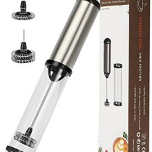 Milk Frother Handheld Battery Operated For Coffee, Matcha, Cappuccino
