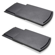Sliding Coffee Maker Tray - 12” Black Appliance Caddy with Rolling Wheels for Under Counter Storage