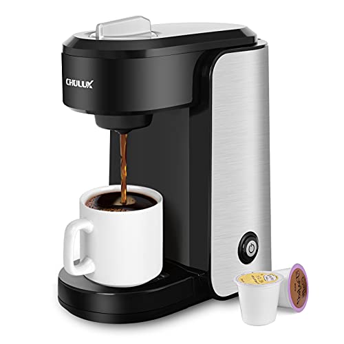CHULUX Stainless Steel Single Serve Coffee Maker for Capsule