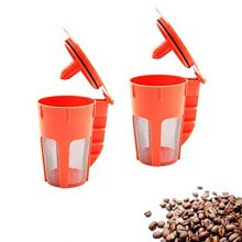 WOTOW 2 Pack Reusable Coffee Filters Compatible With K-Cups Carafe