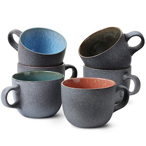Coffee Mug Set, Set of 6, Coffee Cup Set