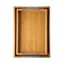 Modern Bamboo Serving Trays with Handle