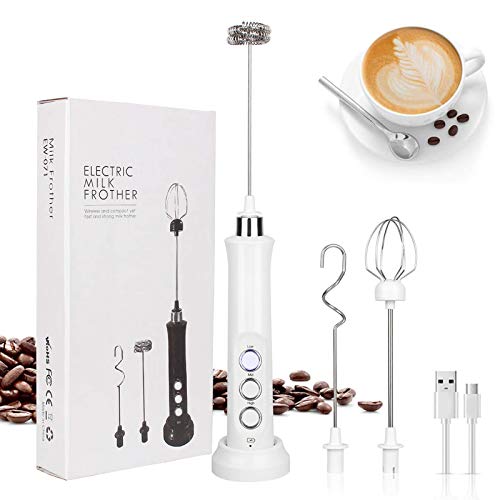 Rechargeable Handheld Milk Frother With Charging Stand