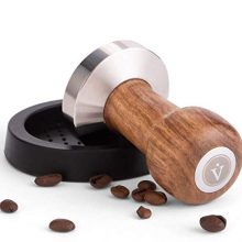 Coffee Stamp made of Stainless Steel and real Wood Handle