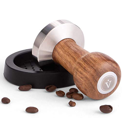 Coffee Stamp made of Stainless Steel and real Wood Handle
