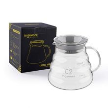 Borosilicate Glass Carafe for Pour Over Coffee Maker