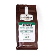 Fresh Roasted Coffee, Organic Peru, Medium Roast