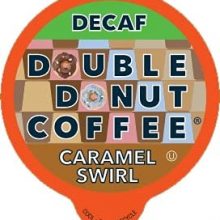 Double Donut Decaf Flavored Coffee, Caramel Swirl