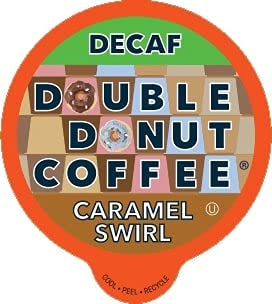 Double Donut Decaf Flavored Coffee, Caramel Swirl